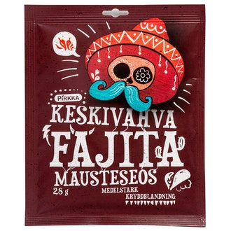 Pirkka keskivahva fajita mausteseos 28g kalorit ja ravintosisältö - 280 kcal