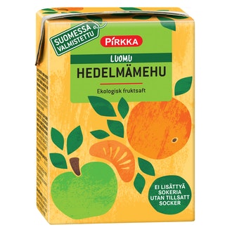 Pirkka Luomu hedelmämehu 2dl kalorit ja ravintosisältö