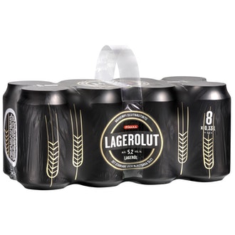 Pirkka lagerolut 5,2% 0,33l 8-pack kalorit ja ravintosisältö - 43 kcal