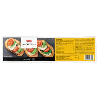 Pirkka esipaistettu kiviuuniciabatta 300g kalorit ja ravintosisältö
