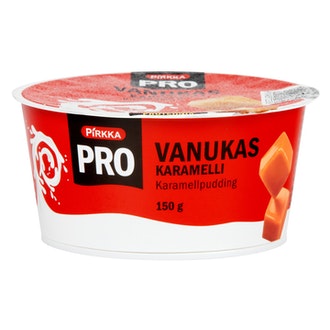 Pirkka PRO proteiinivanukas 150g karamelli kalorit ja ravintosisältö - 113 kcal