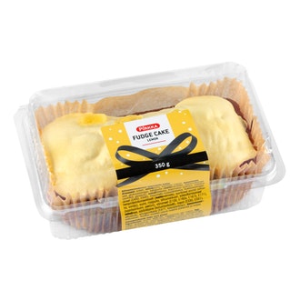 Pirkka fudge cake lemon 350g kalorit ja ravintosisältö - 387 kcal