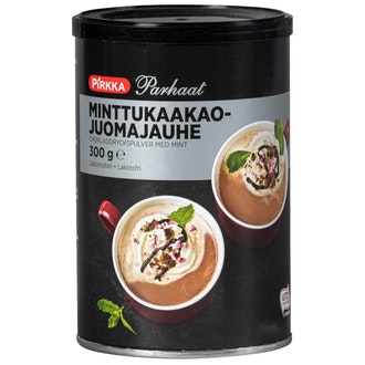 Pirkka Parhaat minttukaakaojuomajauhe 300g UTZ kalorit ja ravintosisältö - 381 kcal