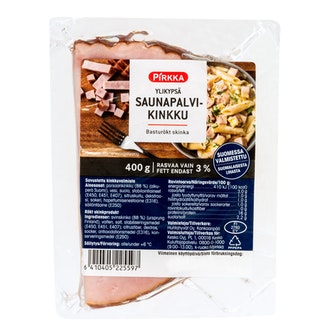 Pirkka ylikypsä saunapalvi 400g kalorit ja ravintosisältö - 100 kcal