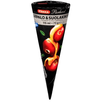 Pirkka Parhaat Karpalo-kinuski tuutti 73g kalorit ja ravintosisältö - 284 kcal