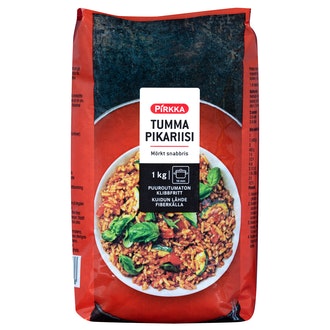 Pirkka tumma pikariisi 1kg kalorit ja ravintosisältö - 352 kcal