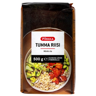 Pirkka tumma riisi 500g kalorit ja ravintosisältö - 352 kcal