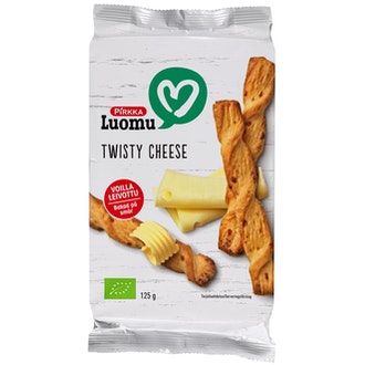 Pirkka Luomu twisty 125g juusto kalorit ja ravintosisältö - 500 kcal