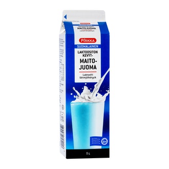 Pirkka laktoositon kevytmaitojuoma 1l kalorit ja ravintosisältö - 38 kcal