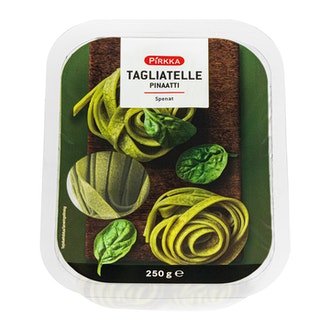 Pirkka tagliatelle pinaatti 250g kalorit ja ravintosisältö - 286 kcal