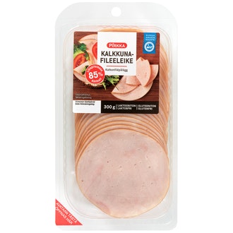 Pirkka kalkkunafileeleike 300g kalorit ja ravintosisältö - 106 kcal
