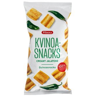 Pirkka kvinoa snack 70g creamy jalapeno kalorit ja ravintosisältö - 487 kcal
