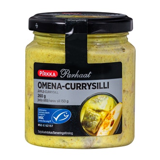 Pirkka Parhaat omena curry silli 260g MSC kalorit ja ravintosisältö - 317 kcal