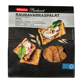 Pirkka Parhaat kauravarraspalat 250g kalorit ja ravintosisältö - 354 kcal
