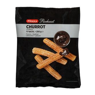 Pirkka Parhaat Churro 12kpl/250g pakaste kalorit ja ravintosisältö - 363 kcal