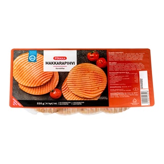 Pirkka makkarapihvi 4kpl/320g kalorit ja ravintosisältö - 243 kcal