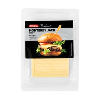 Pirkka Parhaat Monterey Jack viipaleet 160g vähälaktoosinen kalorit ja ravintosisältö - 416 kcal