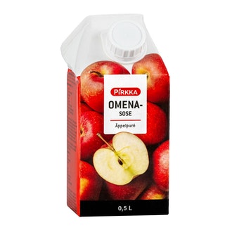 Pirkka omenasose 0,5l kalorit ja ravintosisältö - 63 kcal