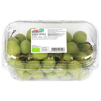 Pirkka Luomu rypäle 500g vihreä kalorit ja ravintosisältö - 74 kcal