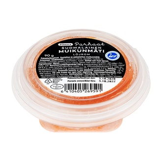 Pirkka Parhaat suomalainen muikun mäti 90g pakaste kalorit ja ravintosisältö - 145 kcal