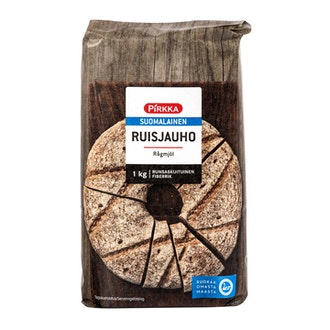 Pirkka ruisjauho 1kg kalorit ja ravintosisältö - 336 kcal