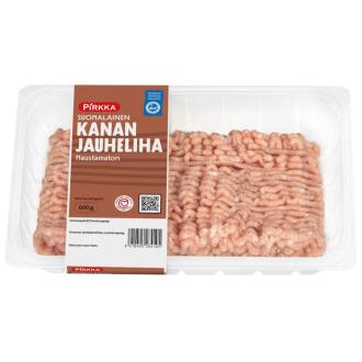 Pirkka suomalainen kanan jauheliha 600g maustamaton