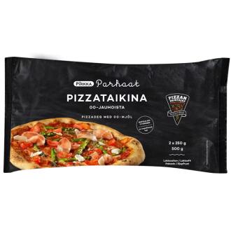 Pirkka Parhaat Pizzataikina 00-jauhoista 2x250g pizzanpaistajat pakaste