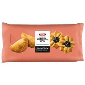Pirkka gluteeniton voitaikinalevy 2 kpl/280 g pakaste kalorit ja ravintosisältö - 338 kcal