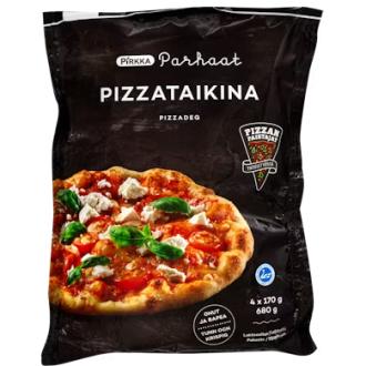 Pirkka Parhaat pizzataikina 4 kpl/680 g pakaste Pizzanpaistajat