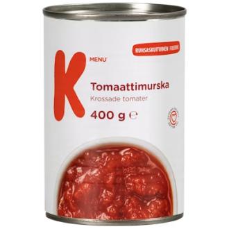 K-Menu tomaattimurska 400g kalorit ja ravintosisältö - 24 kcal