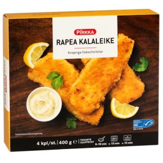 Pirkka rapea kalaleike 400g MSC pakaste kalorit ja ravintosisältö - 264 kcal