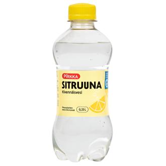 Pirkka Sitruunanmakuinen kivennäisvesi 0,33l kalorit ja ravintosisältö - 0 kcal