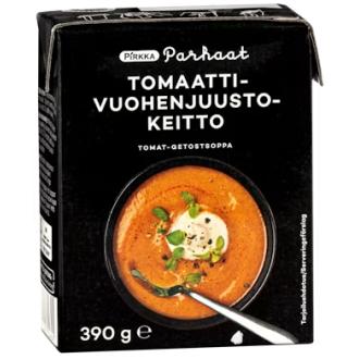 Pirkka Parhaat tomaatti-vuohenjuustokeitto 390g