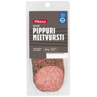 Pirkka Ohut pippurimeetvursti 150g