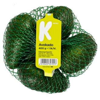 K-Menu avokado 400g kalorit ja ravintosisältö - 141 kcal