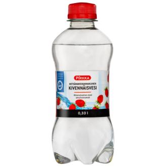 Pirkka Metsämansikanmakuinen kivennäisvesi 0,33l kalorit ja ravintosisältö - 0 kcal