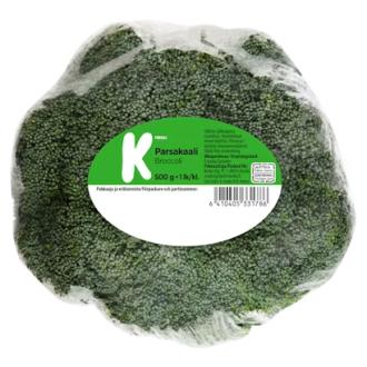 K-Menu parsakaali 500g Espanja 1lk kalorit ja ravintosisältö