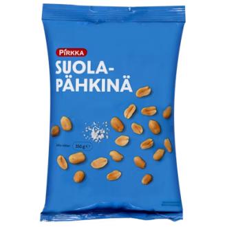Pirkka suolapähkinät 350g kalorit ja ravintosisältö - 598 kcal