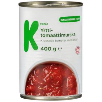 K-Menu yrtti-tomaattimurska 400g