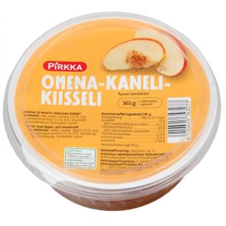 Pirkka omena-kanelikiisseli 365g kalorit ja ravintosisältö - 91 kcal