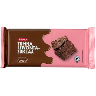 Pirkka tumma leivontasuklaa 200g kalorit ja ravintosisältö - 533 kcal