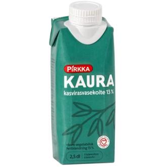 Pirkka kaura kasvirasvasekoite 13% 2,5dl kalorit ja ravintosisältö - 154 kcal