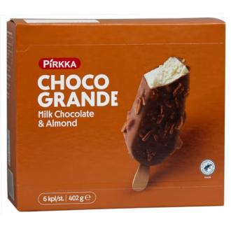 Pirkka choco grande jäätelö manteli mpk 6kpl/402g