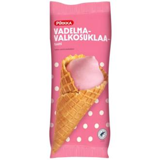 Pirkka tuutti vadelma-valkosuklaa 108g kalorit ja ravintosisältö - 315 kcal