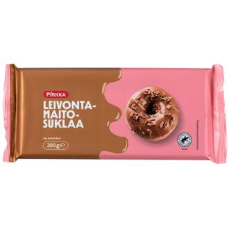 Pirkka leivonta maitosuklaa 200g kalorit ja ravintosisältö - 542 kcal