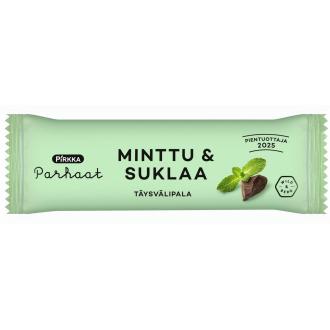 Pirkka Parhaat Minttu & Suklaa täysvälipala 40 g kalorit ja ravintosisältö - 355 kcal