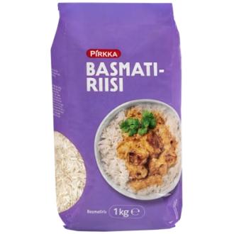 Pirkka basmatiriisi 1kg kalorit ja ravintosisältö - 346 kcal
