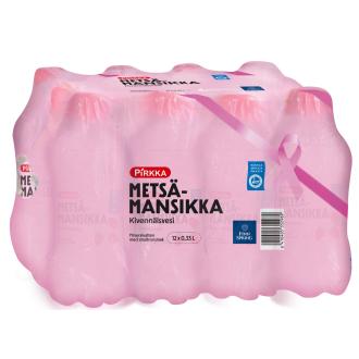 Pirkka Metsämansikanmakuinen kivennäisvesi 0,33l 12-pack kalorit ja ravintosisältö - 0 kcal
