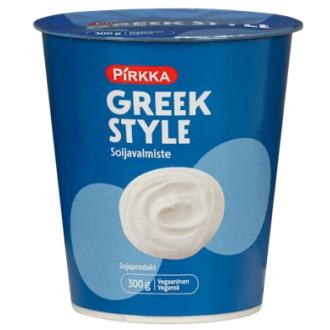 Pirkka Greek style soijavalmiste maustamaton 300g kalorit ja ravintosisältö - 117 kcal