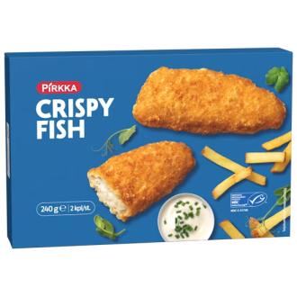 Pirkka crispy fish 240g/2 kpl MSC pakaste kalorit ja ravintosisältö - 207 kcal